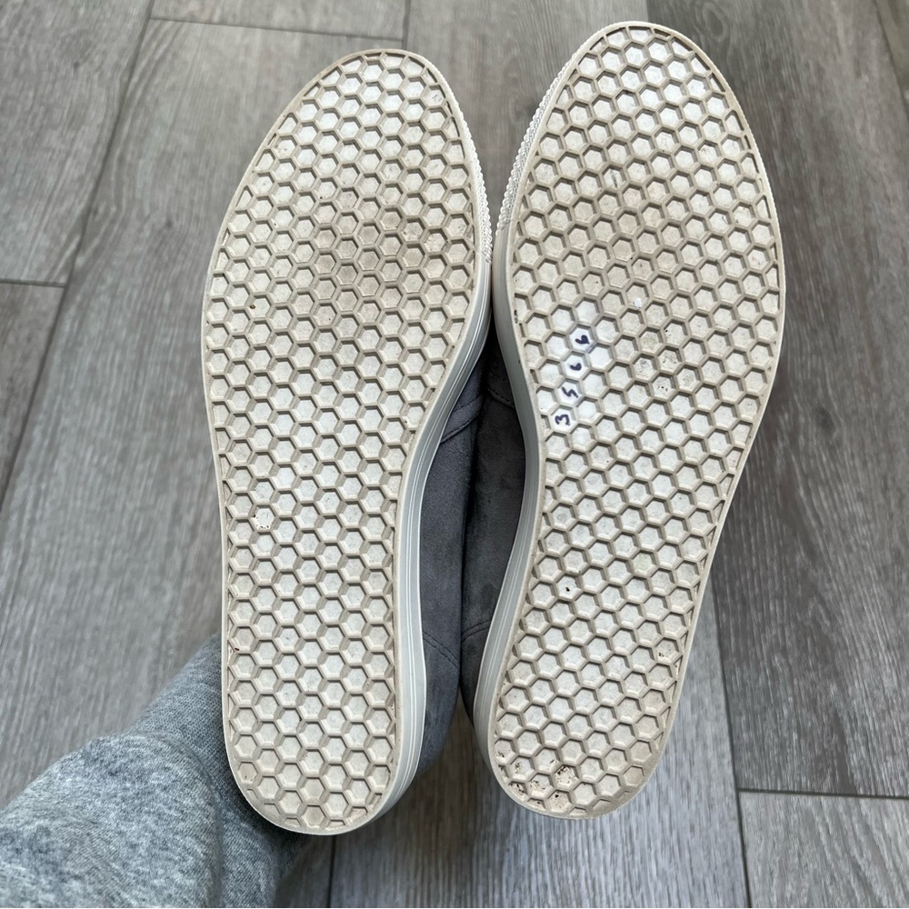 CASLON AUSTIN SUEDE SLIP ON HIDDEN WEDGE SNEAKER GREY 8 - Picture 11 of 11